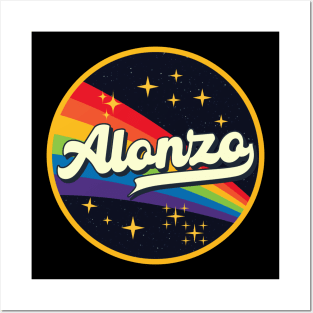 Alonzo // Rainbow In Space Vintage Style Posters and Art